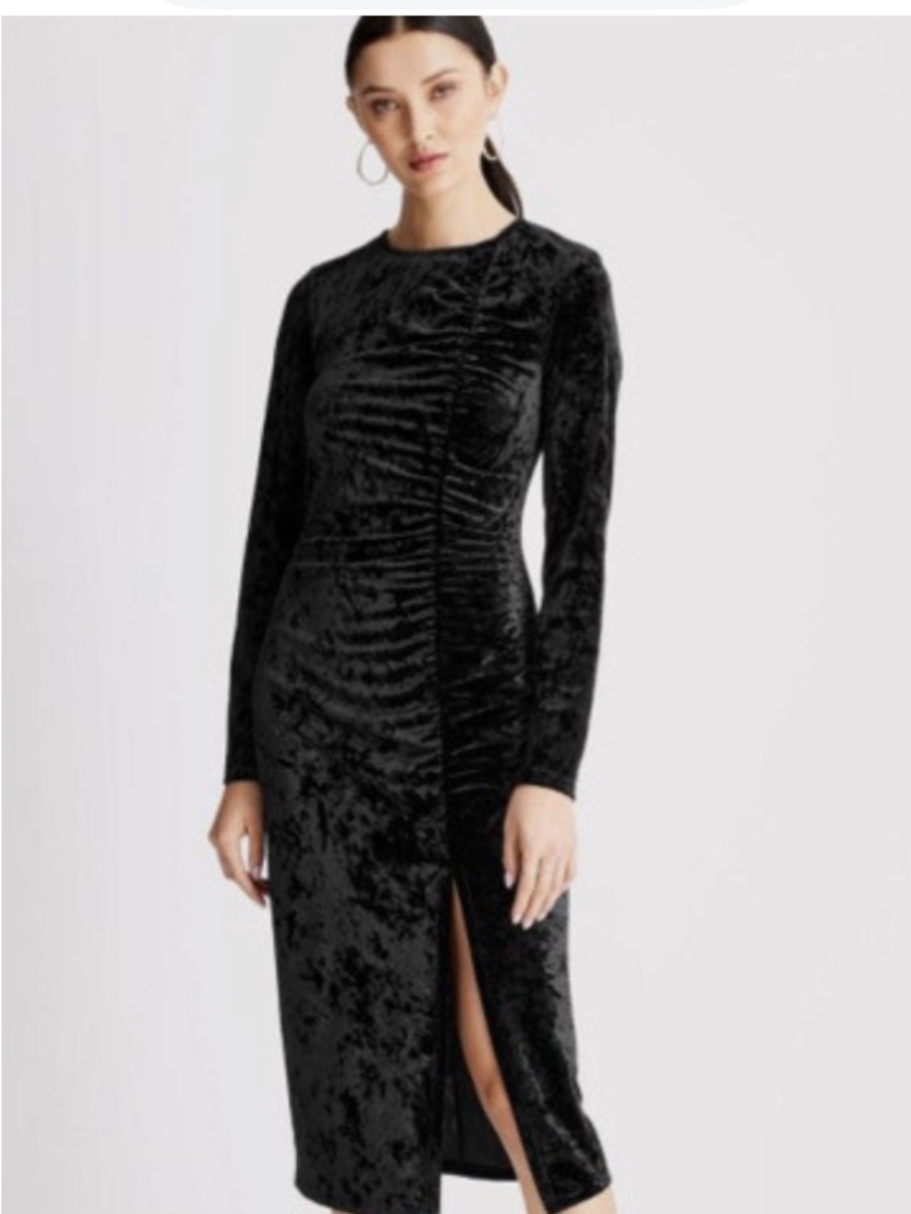Future Collective black velvet party dress